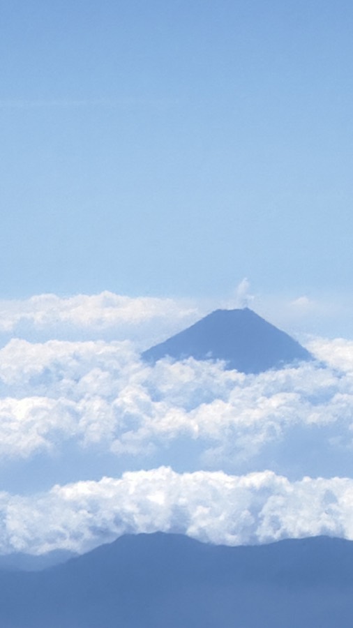 Mount Fuji from airplane