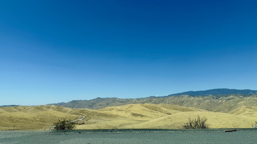 Photograph of CA-58 Golden Brown Hills in Kern County, California — nature landscape, July 22, 2026
