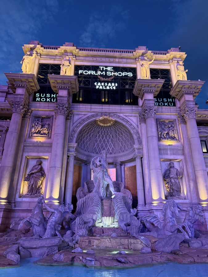 Photograph of The Forum Shops in Las Vegas, Nevada — travel photograph, July 21, 2026