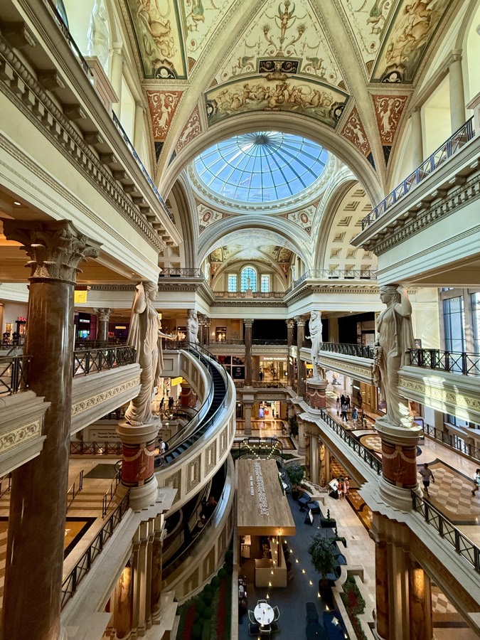 Photograph of The Forum Shops in Caesars Palace, Las Vegas, Nevada — travel photograph, July 21, 2026