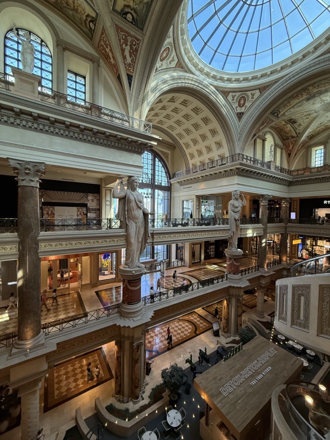 Photograph of The Forum Shops in Caesars Palace, Las Vegas, Nevada — travel photograph, July 21, 2026